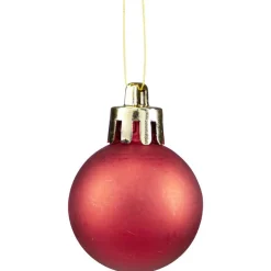 Online Gifi Petite boule de Noël polystyrène rouge Ø3cm x12