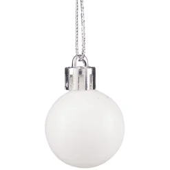 Gifi Petite boule de Noël polystyrène blanc Ø3cm x12