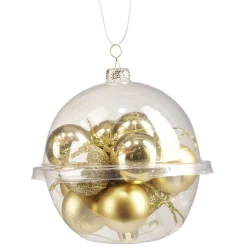Clearance Gifi Petite boule de Noël polystyrène doré Ø3cm x12