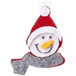Outlet Gifi Pince de Noël motif renne et bonhomme de neige x6