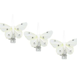 Outlet Gifi Pince papillon ivoire x3