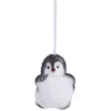 Gifi Pingouin de Noël à suspendre noir et blanc^ Décoration Sapin