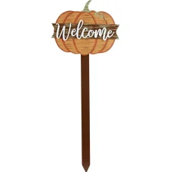 Clearance Gifi Piquet citrouille Halloween bois orange