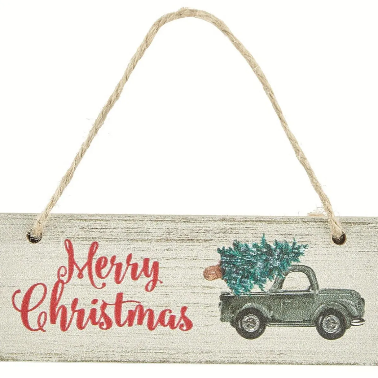 Outlet Gifi Plaque de Noël en bois à suspendre