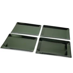 Sale Gifi Plateau de présentation rectangulaire x4 en carton vert sapin 28x38cm