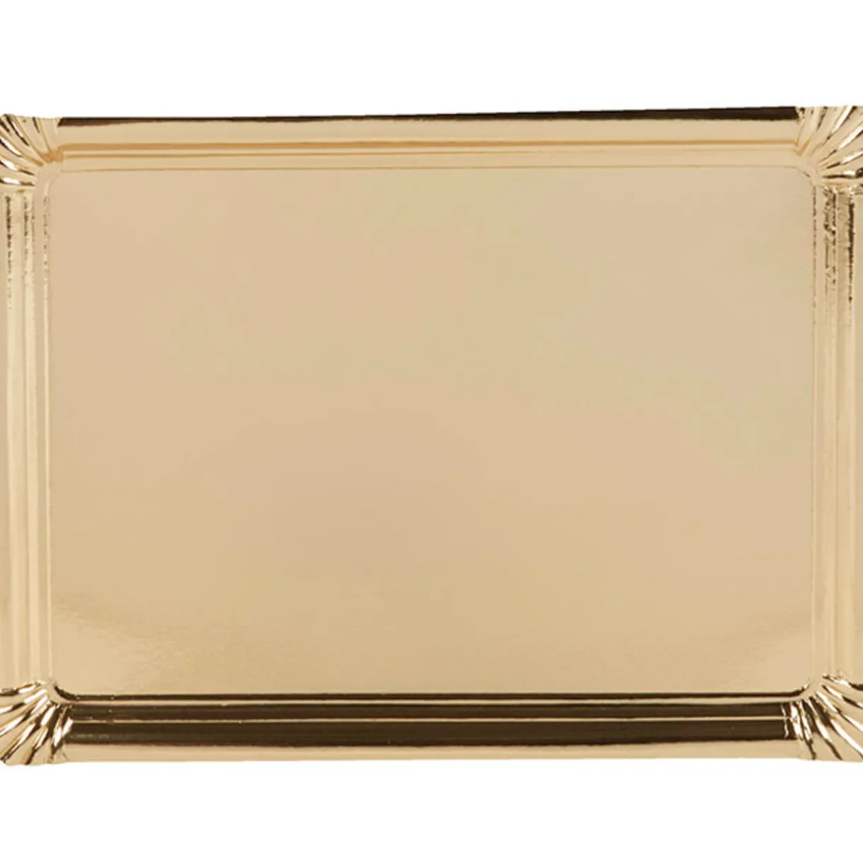 Best Gifi Plateau en carton doré rectangulaire x3