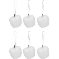 Gifi Pomme à paillettes à suspendre Noël x6^ Décoration Sapin