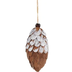 Gifi Pomme de pin de Noël à suspendre^ Décoration Sapin