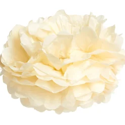 Sale Gifi Pompon en papier ivoire x3