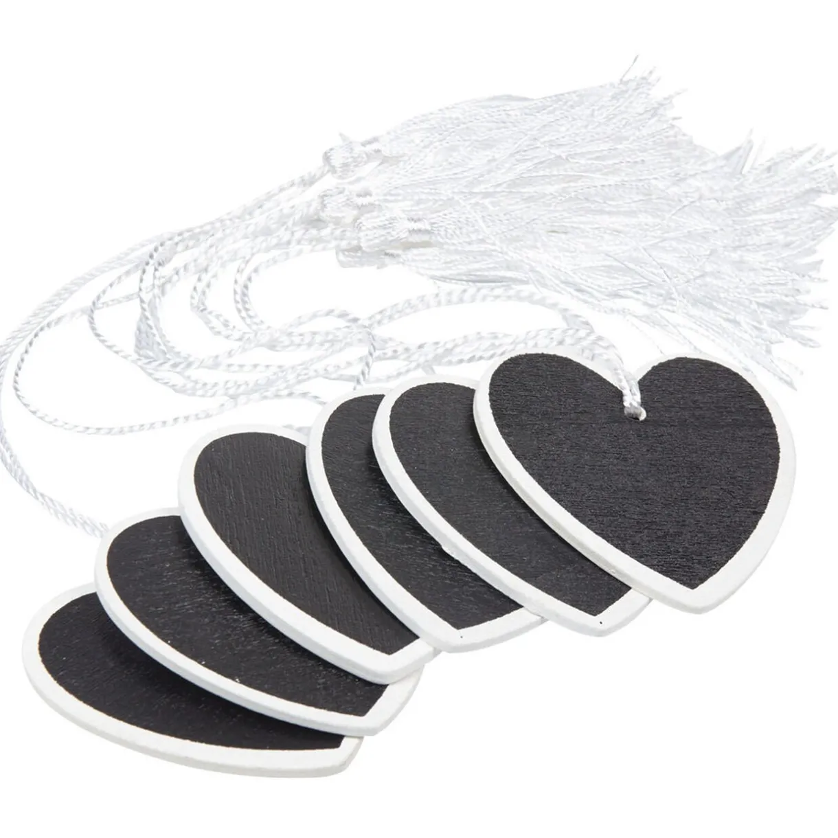 Sale Gifi Porte nom ardoise coeur blanc x6