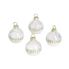 Sale Gifi Porte nom forme boule de neige en verre Ø4cm 4 pièces