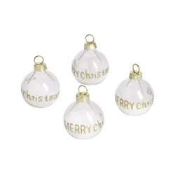 Sale Gifi Porte nom forme boule de neige en verre Ø4cm 4 pièces