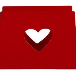 Best Gifi Porte serviette rouge design coeur