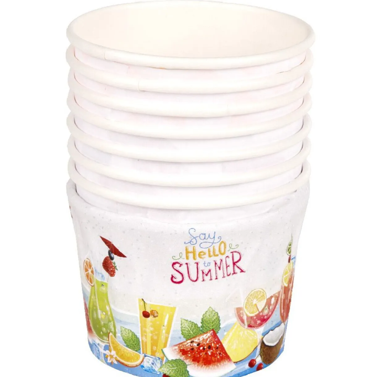 Outlet Gifi Pot à glace en carton délice d été x8