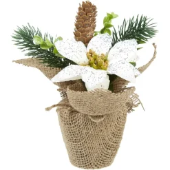 Gifi Pot de fleur pailleté déco de table^ Table De Noël