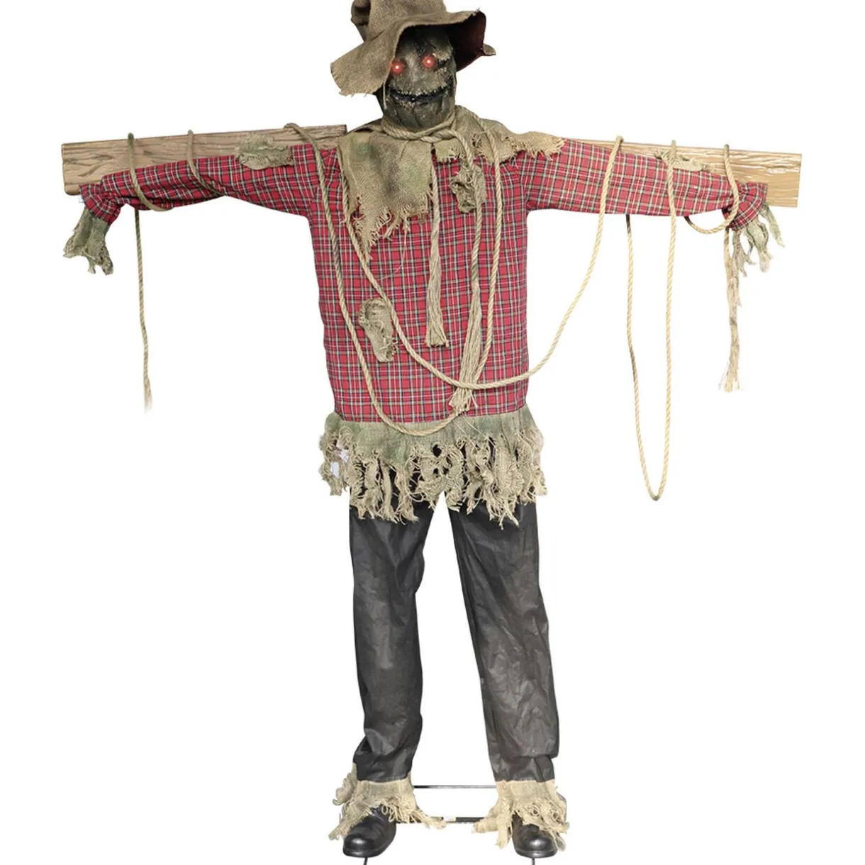 Clearance Gifi Épouvantail XXL animé Halloween lumineux et sonore L173xl40xH200cm