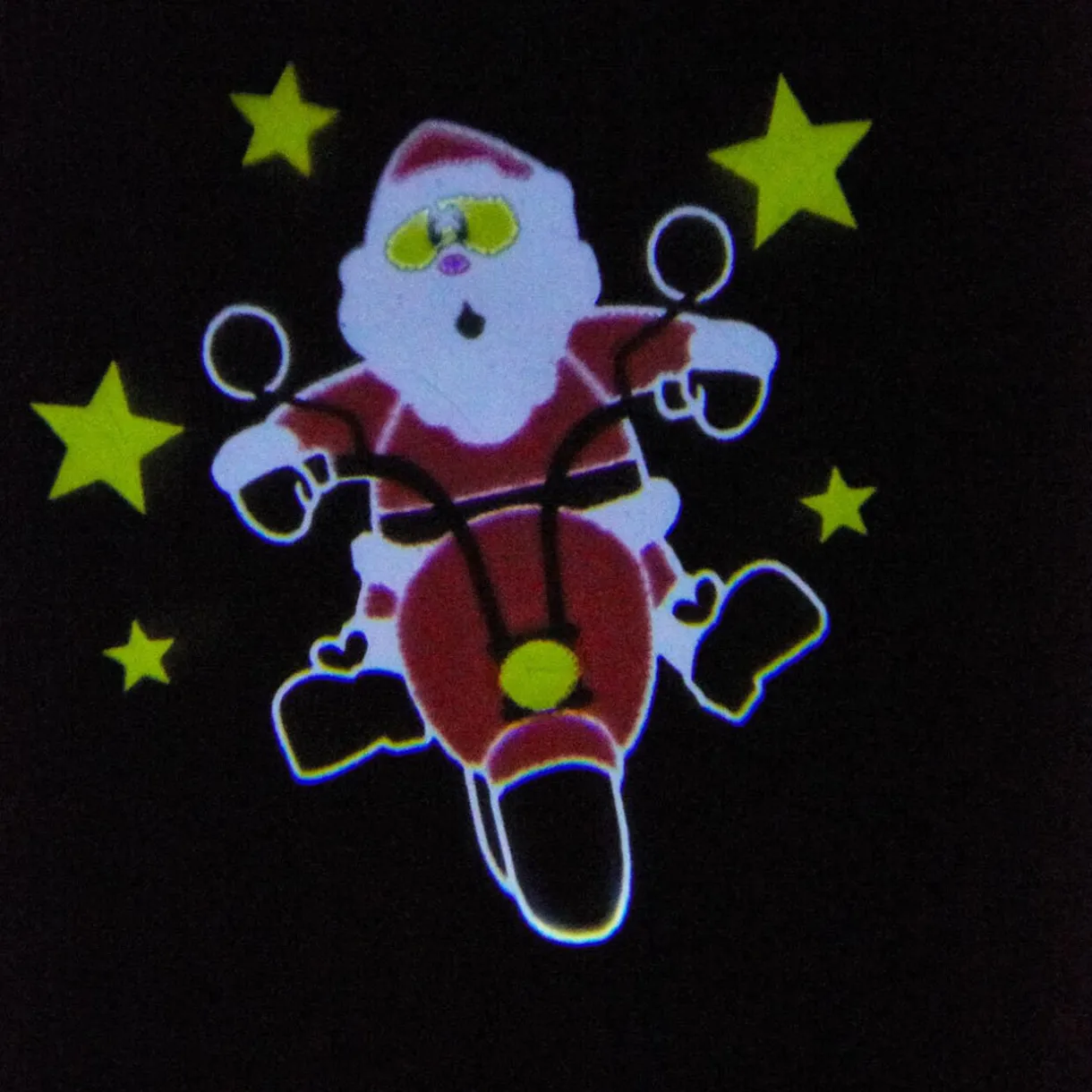 Gifi Projecteur musical père Noël animé intérieur 3 LED^ Décoration Extérieure De Noël