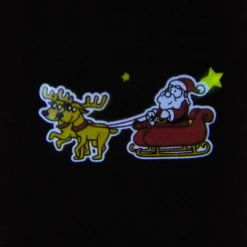 Gifi Projecteur musical père Noël animé intérieur 3 LED^ Décoration Extérieure De Noël