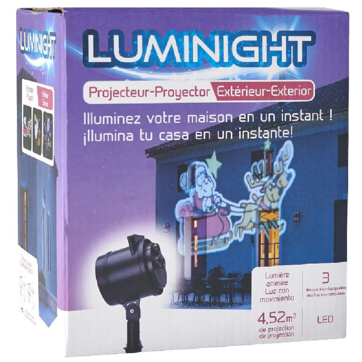 Gifi Projecteur Père Noël animé extérieur 36 LED^ Décoration Extérieure De Noël
