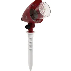 Gifi Projecteur Solaire motif flocon de neige LED Animé bleu blanc^ Décoration Extérieure De Noël