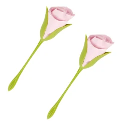 Outlet Gifi Présentoir serviette papier forme tige verte fleur