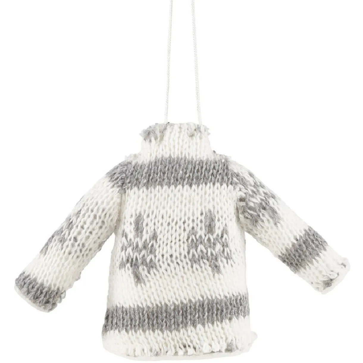 Gifi Pull de Noël à suspendre gris^ Décoration Sapin