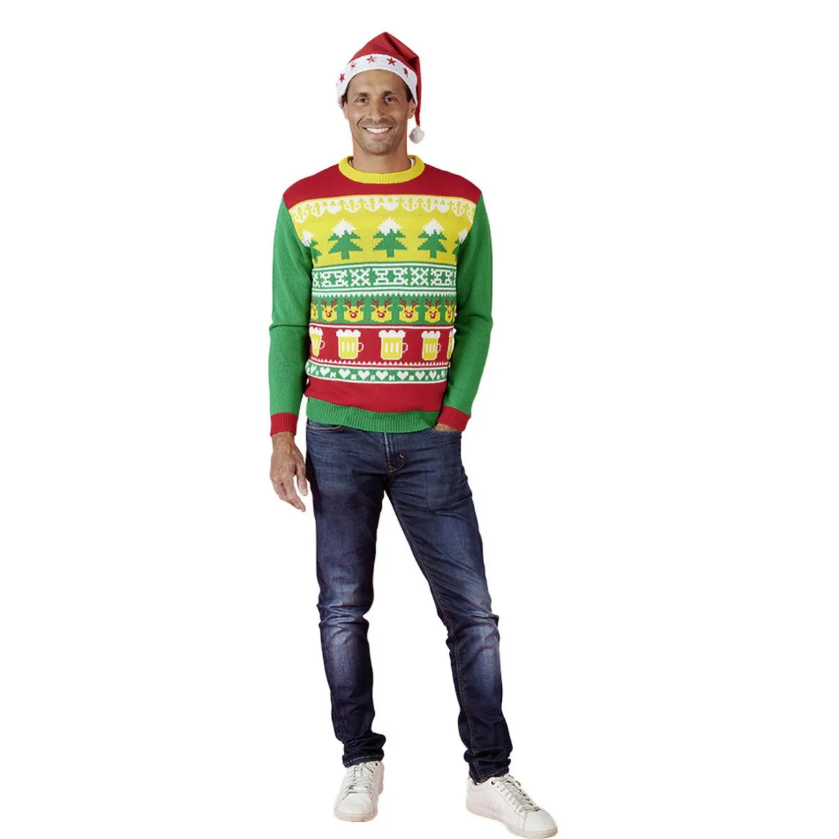 Gifi Pull de Noël adulte^ Déguisement Et Tenue De Noël