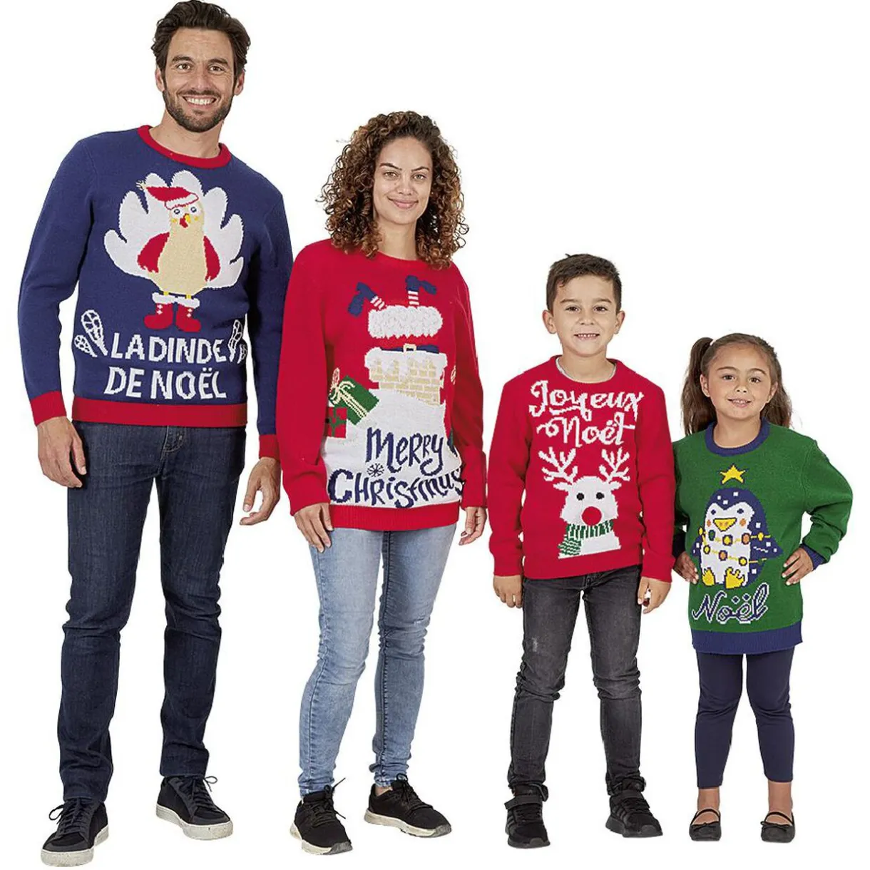 Gifi Pull de Noël enfant taille 6-8 ans^ Déguisement Et Tenue De Noël