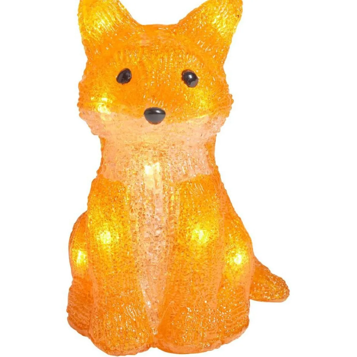 Gifi Renard lumineux en acrylique 12LED blanc chaud H18,5cm^ Décoration Extérieure De Noël