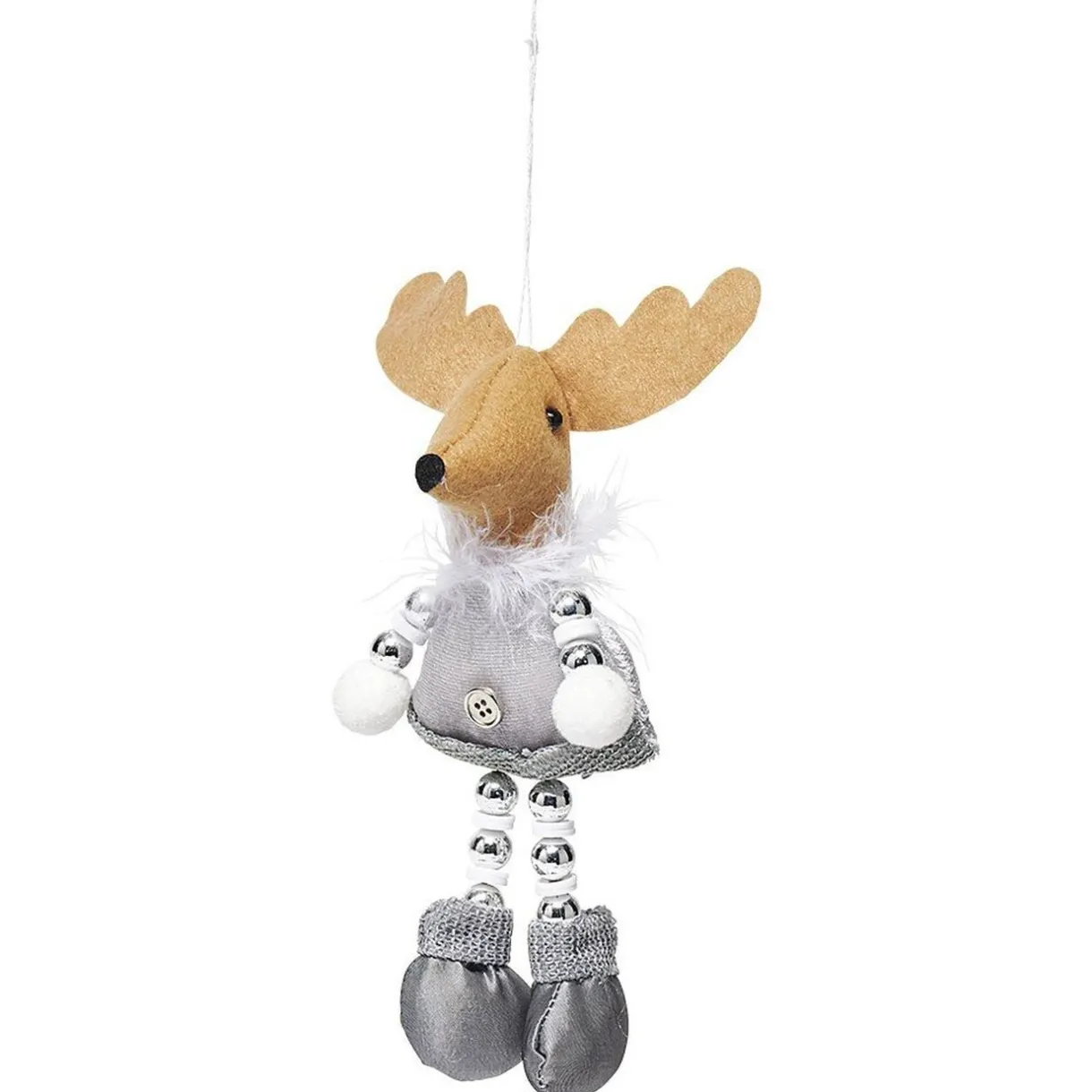 Gifi Renne de Noël à suspendre en tissu H16 cm^ Décoration Sapin