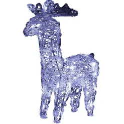 Gifi Renne de Noël lumineux 35 LED blanc froid H.42 cm^ Décoration Extérieure De Noël