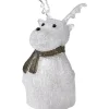 Gifi Renne lumineux acrylique H33cm 40 LED blanc froid^ Décoration Extérieure De Noël