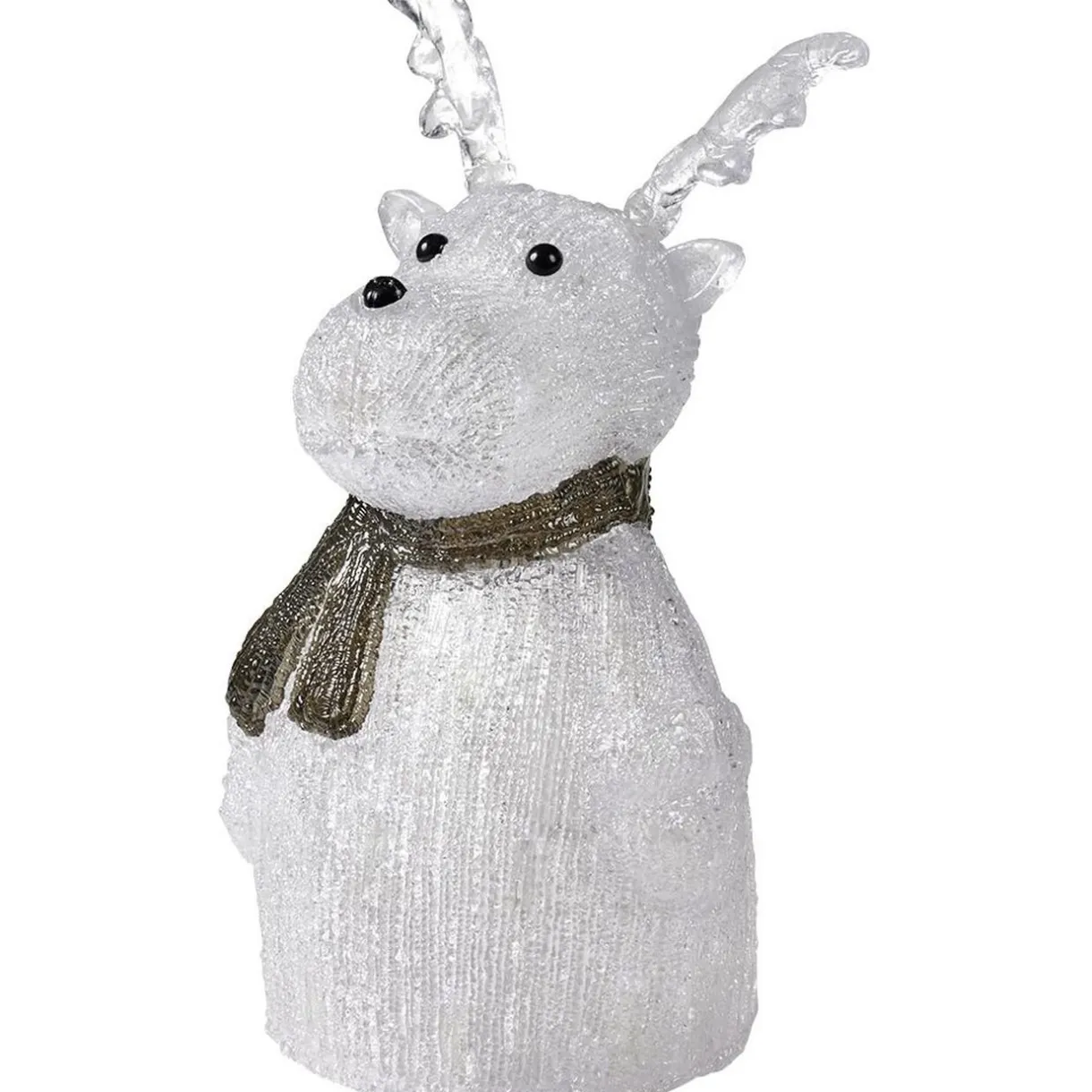 Gifi Renne lumineux acrylique H33cm 40 LED blanc froid^ Décoration Extérieure De Noël