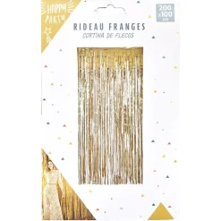 Discount Gifi Rideau à franges argenté ou doré