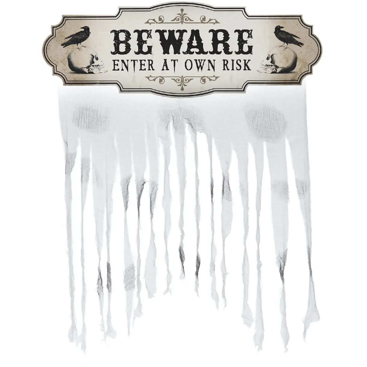 Best Gifi Rideau décoration de porte Halloween gothique