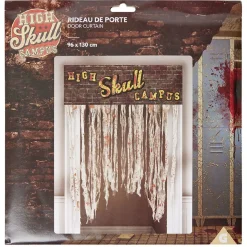 Discount Gifi Rideau de porte Halloween ensanglanté High Skull Campus 96xH130cm