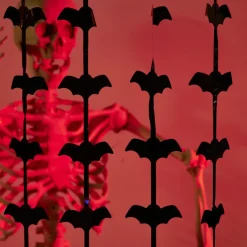 Gifi Rideau de porte Halloween fil chauve-souris 100xH200cm