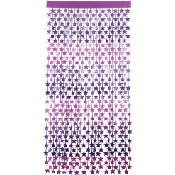 Discount Gifi Rideau de porte étoile 200x100cm violet