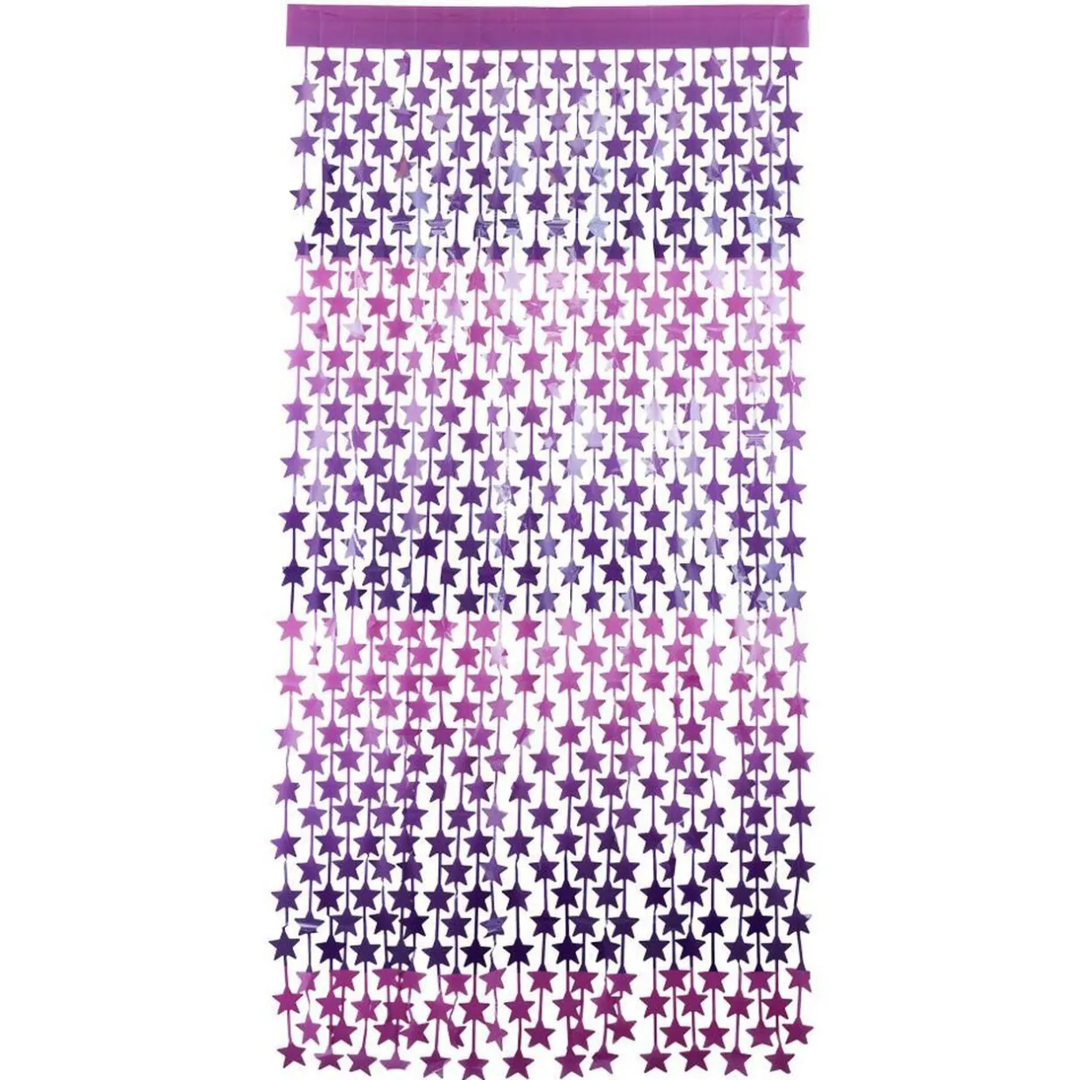 Discount Gifi Rideau de porte étoile 200x100cm violet