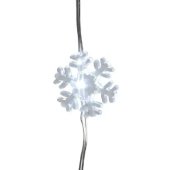 Gifi Rideau flocons lumineux H. 100 cm^ Décoration Extérieure De Noël