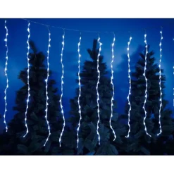 Gifi Rideau lumineux digital blanc 3,8 m^ Décoration Extérieure De Noël