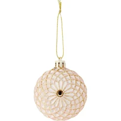 Gifi Rosace à suspendre rose clair et doré Ø6cm^ Décoration Sapin