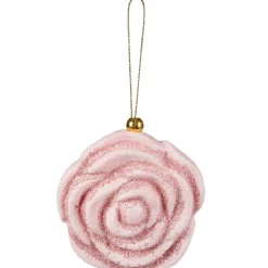 Gifi Rose de Noël à suspendre^ Décoration Sapin