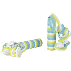 Sale Gifi Rouleau de serpentins bleu, vert, jaune et blanc x 2