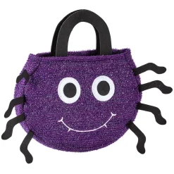 Discount Gifi Sac à bonbons Halloween araignée violet