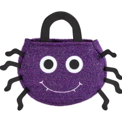 Discount Gifi Sac à bonbons Halloween araignée violet
