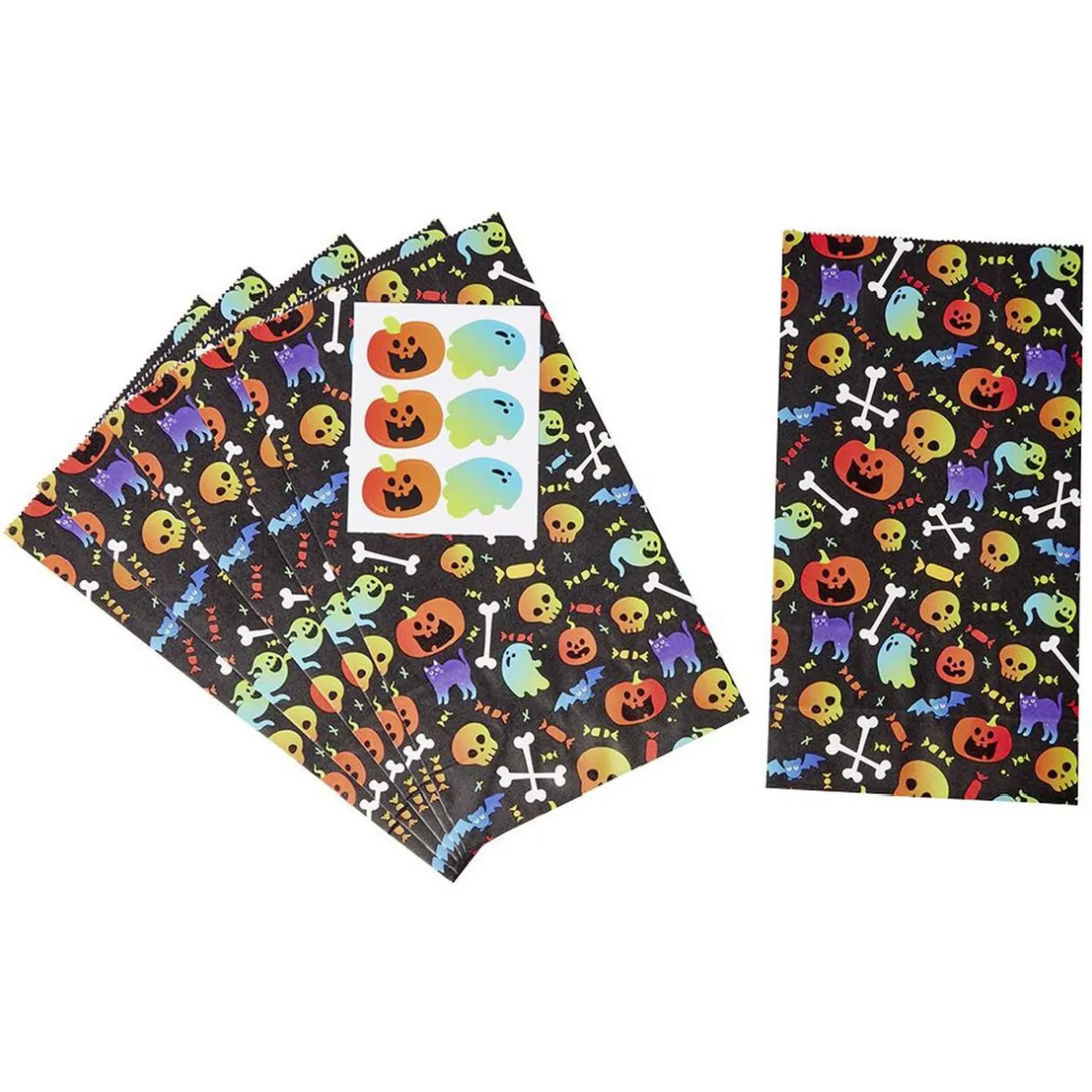 Clearance Gifi Sac à bonbons Halloween x6 avec sticker