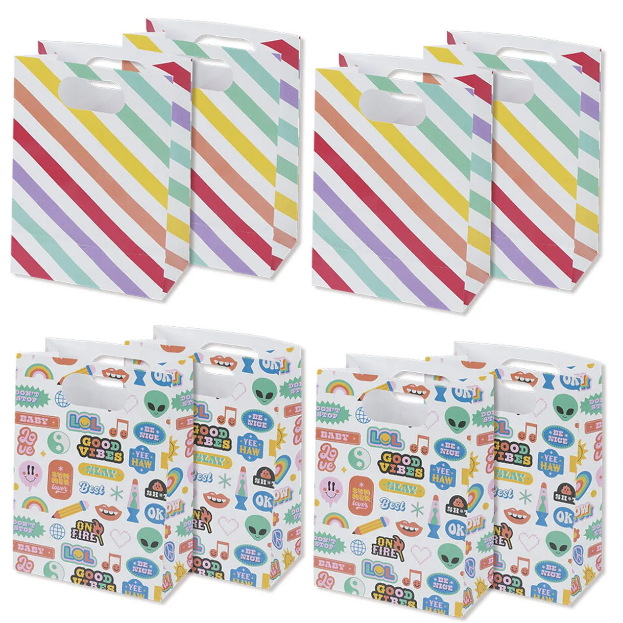 New Gifi Sac à bonbons pochette thème candy x8