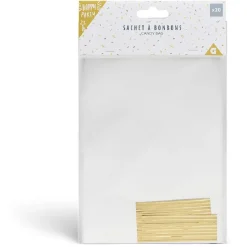 New Gifi Sac à bonbons pochette transparente x20 avec lien