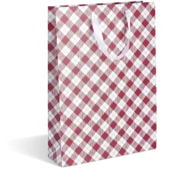 Gifi Sac cadeau Noël grand format motif traditionnel rouge et blanc^ Loisirs Créatifs Et Emballage Cadeau